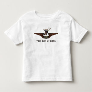 Flying Moose Bush Pilot Wings Kleinkind T-shirt