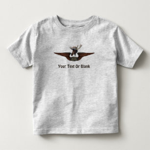 Flying Moose Bush Pilot Wings Kleinkind T-shirt