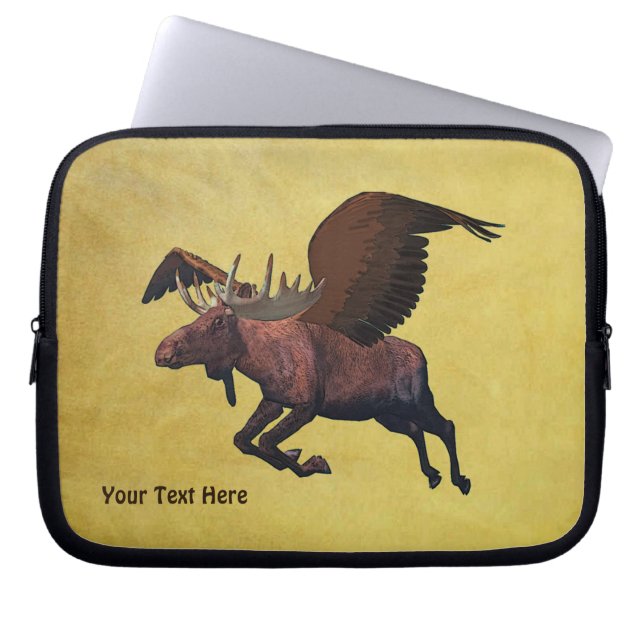 Flying Moose Laptopschutzhülle (Vorderseite)