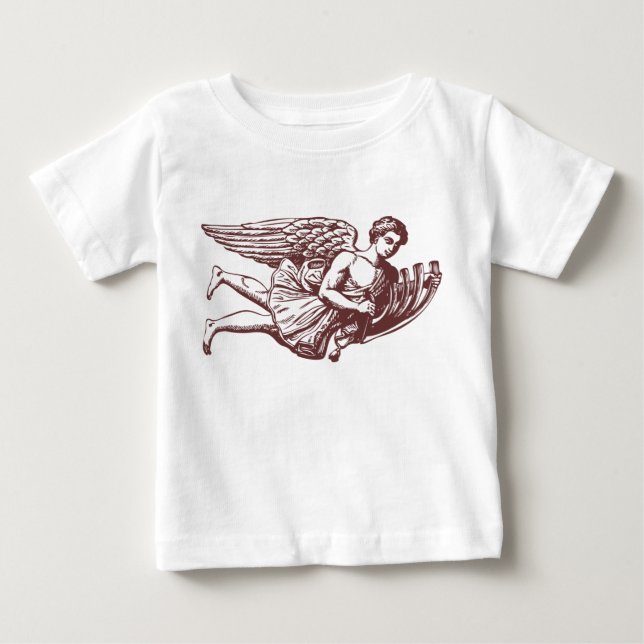 Flying Musical Angel Baby T-shirt (Vorderseite)