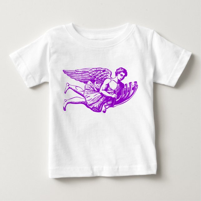 Flying Musical Angel Baby T-shirt (Vorderseite)