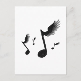 Flying Notes Postkarte