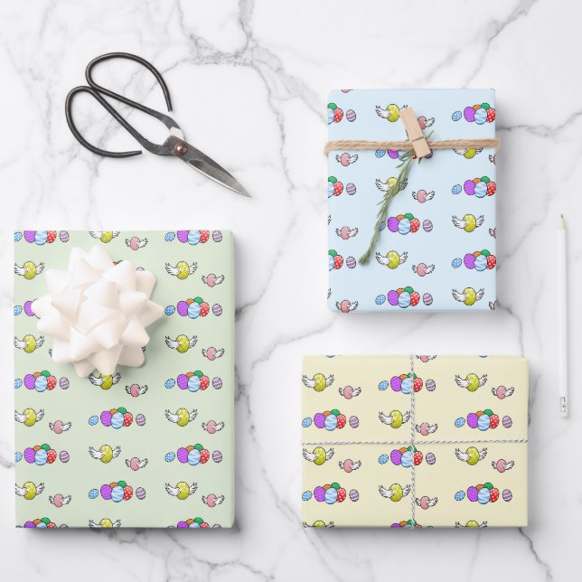 Flying Oaster Eggs Geschenkpapier Set (Vorderseite)