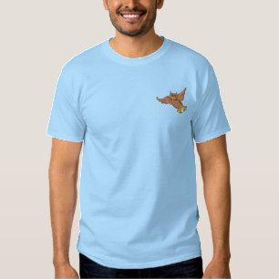 Flying Owl Besticktes T-Shirt