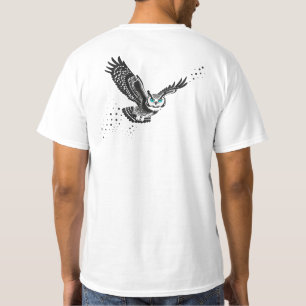 Flying Owl - Minimale Tintenpatrone T-Shirt