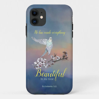 Flying Parakeet und ermutigende Verse Case-Mate iPhone Hülle