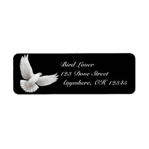 Flying Peace Dove-Label