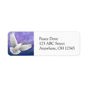 Flying Peace Dove-Label