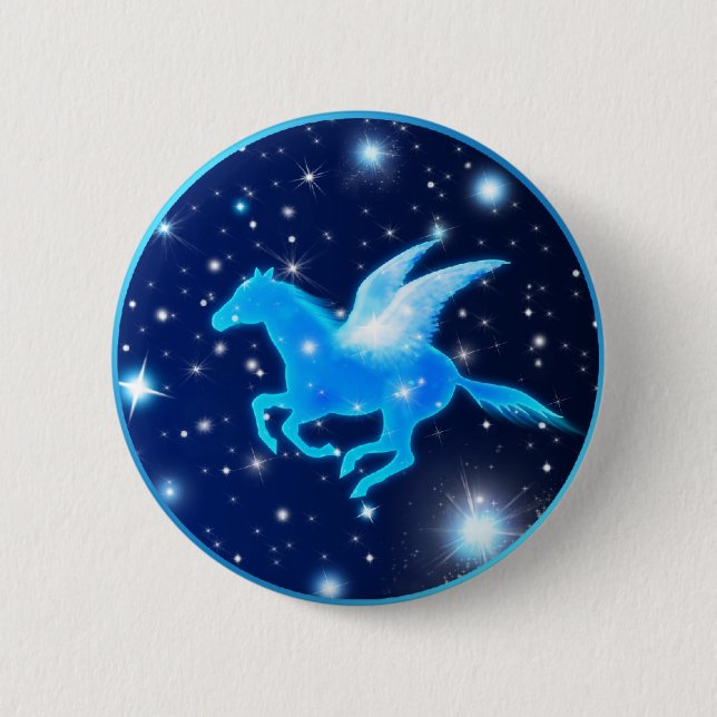 Flying Pegasus Button (Vorderseite)