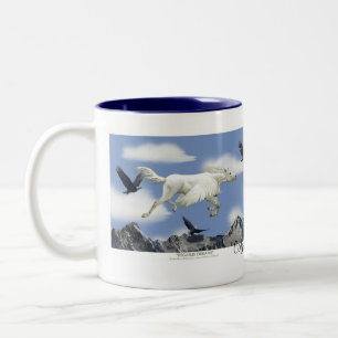 FLYING PEGASUS & EAGLES Fantasy Art Tasse