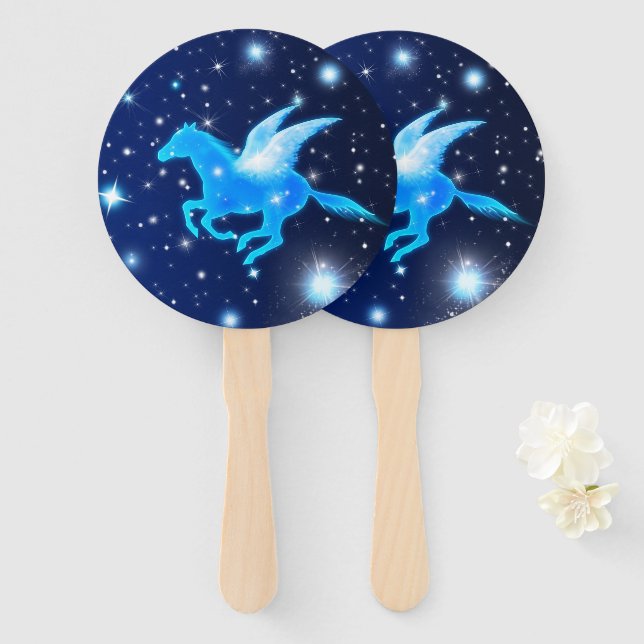 Flying Pegasus Fächer (Vorne und Hinten)