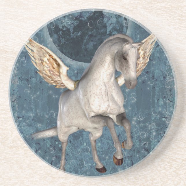 Flying Pegasus Horse Fantasy Drink Untersetzer (Vorne)
