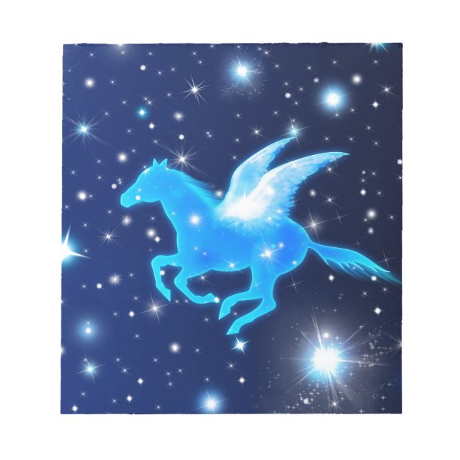 Flying Pegasus Notizblock (Vorderseite)