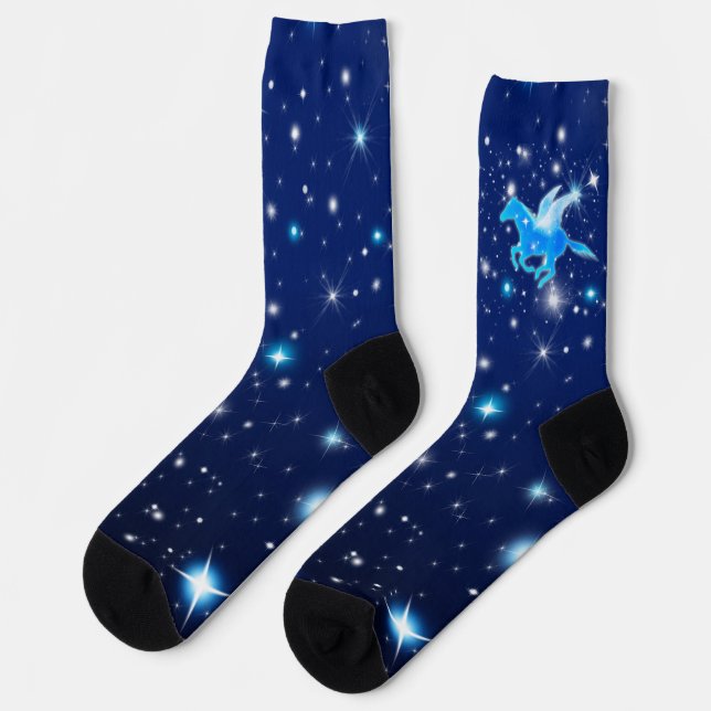 Flying Pegasus Socken (Linkes Detail)