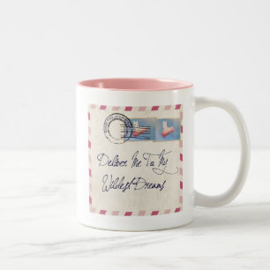 Flying Pig AIrmail Zweifarbige Tasse