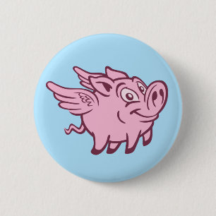 Flying Pig Button