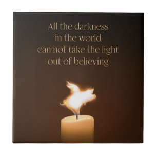 Flying Pig Candle Flame Fliese