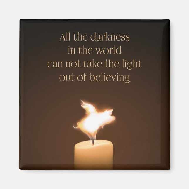 Flying Pig Candle Flame Magnet (Vorne)