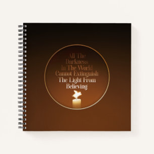 Flying Pig Candle Flame Notizbuch