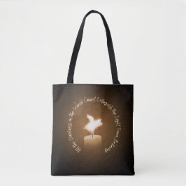 Flying Pig Candle Flame Tote Bag Tasche
