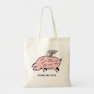 Flying Pig Cuts Tote Bag Tragetasche