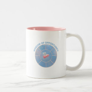 Flying Pig-Fenster-Gelegenheit Zweifarbige Tasse