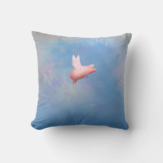 Flying Pig Kissen (Vorderseite)
