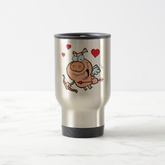 Flying Pig mit Bow und Pfeil Reisebecher