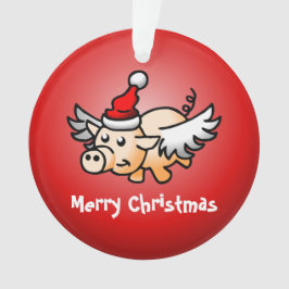 Flying Pig Weihnachten Acrylschmuck Ornament