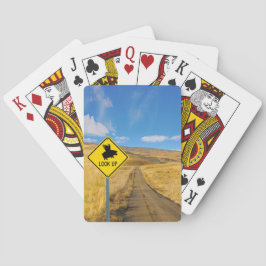 Flying Pig-Zeichen Spielkarten