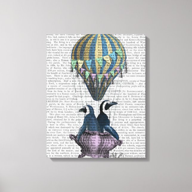 Flying Pinguine Leinwanddruck (Vorderseite)