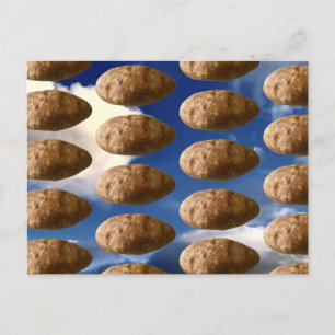 Flying Potatoes Space Kartoffel Postkarte