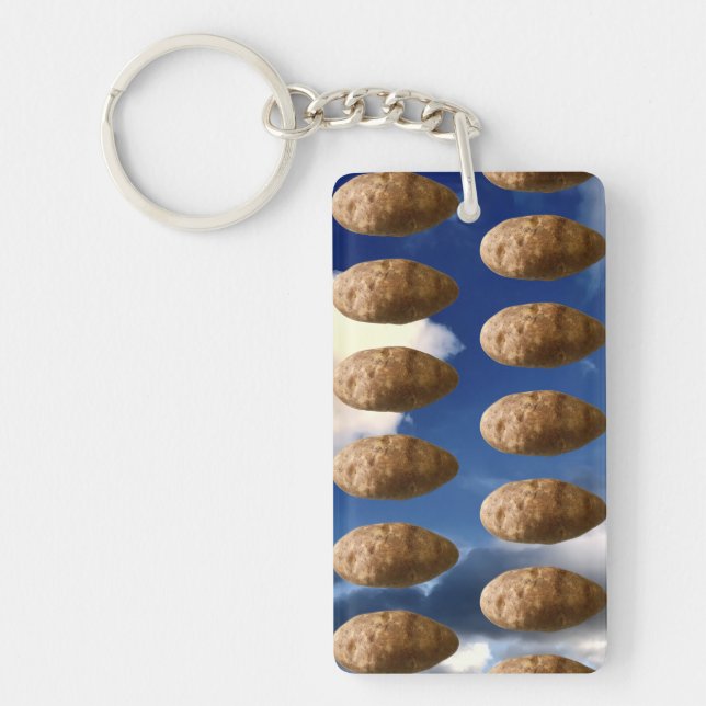 Flying Potatoes Space Potato Invasion Schlüsselanhänger (Vorderseite)