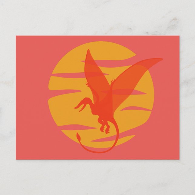 Flying Pterosaur Postkarte (Vorderseite)