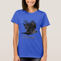 Flying Raven Corvid Bird-Lover T - Shirt