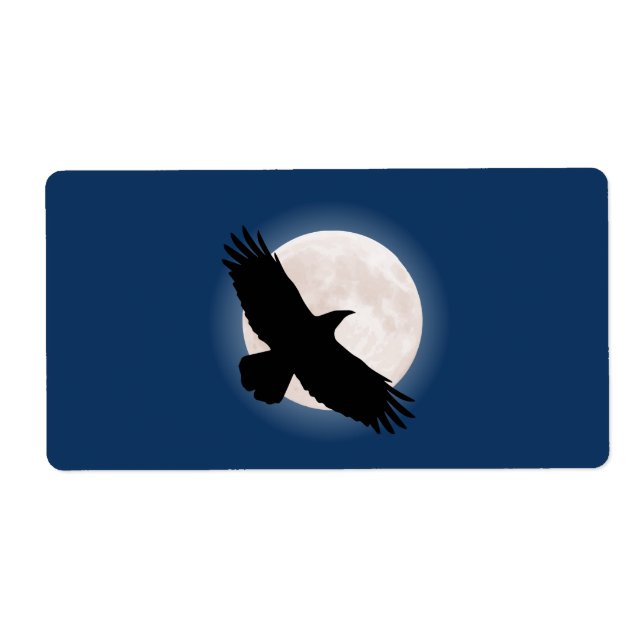 Flying raven mit dem Mond dahinter (Vorne)