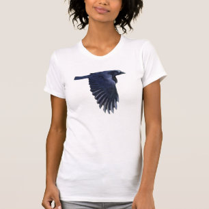 Flying Raven Wildlife Art Shirt