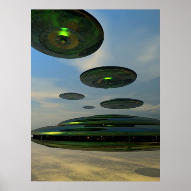 Flying Saucer Fleet Poster (Vorne)