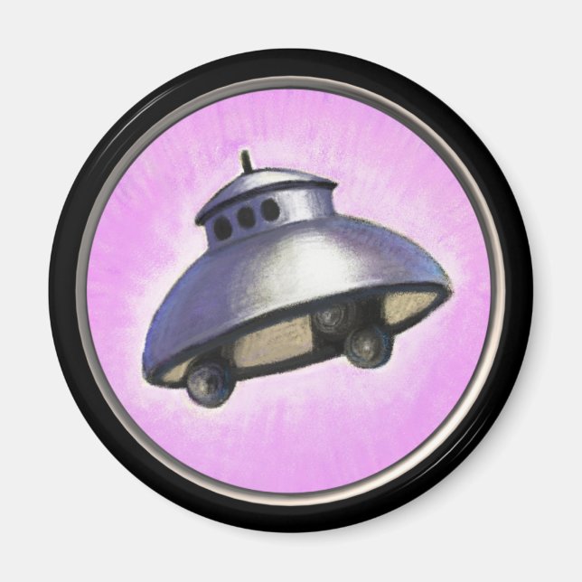 Flying Saucer (mit Rahmen verbunden) Magnet (Vorne)