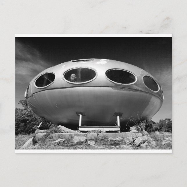 Flying Saucer Postkarte (Vorderseite)