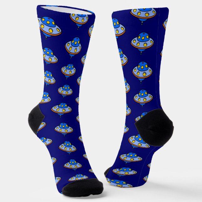 Flying Saucer-Raumschiff Socken (Gewinkelt)