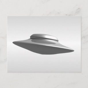 Flying Saucer - Schwarzweiß Postkarte