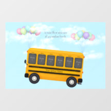 Flying School-Bus mit Balloons für 6 Foto