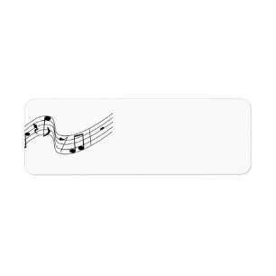 Flying Score Musical Rücksendeadresse Avery Label