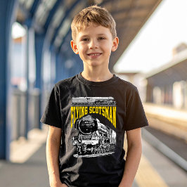 Flying Scotsman 1923 LNER Train. Steam Locomotive. T-Shirt