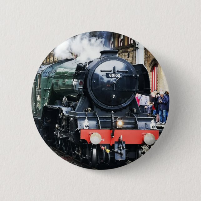 Flying Scotsman-Abzeichen Button (Vorderseite)