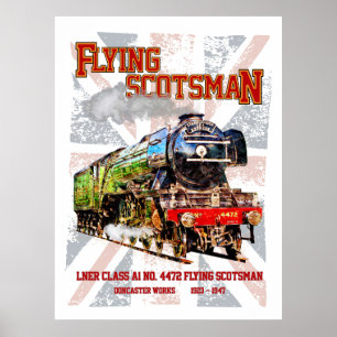 Flying Scotsman-Dampflokomotive Poster