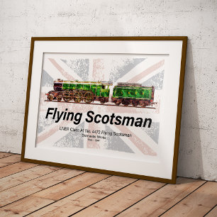 Flying Scotsman-Dampflokomotive Poster