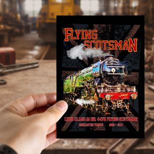 Flying Scotsman Dampflokomotive  Postkarte