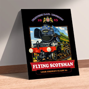 Flying Scotsman-Dampflokomotive Vintage Poster